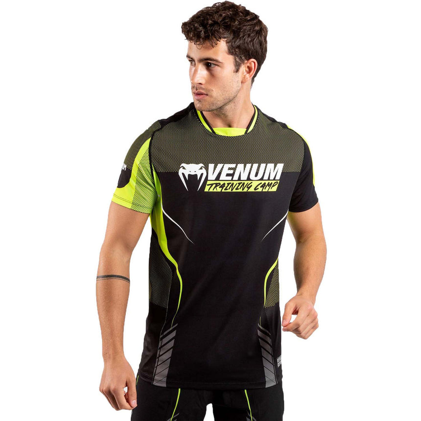 Venum Training Camp 3.0 Dry Tech T-Shirt Black-Neo Yellow