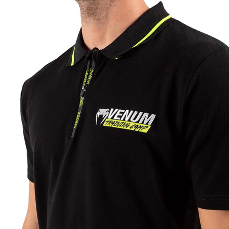 Venum Training Camp 3.0 Polo Shirt Black-Neo Yellow