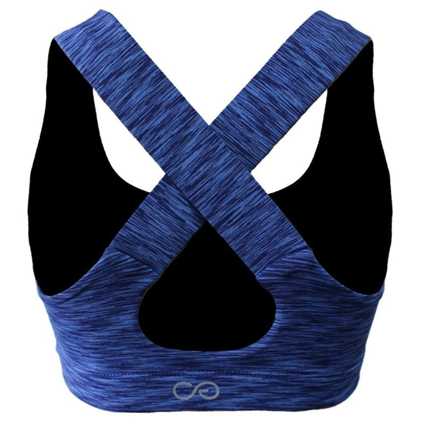 Clinch Gear Multi-Sport Racerback Sports Bra Blue