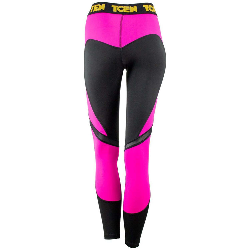 Top Ten Ladies Fitness Leggings Black-Pink