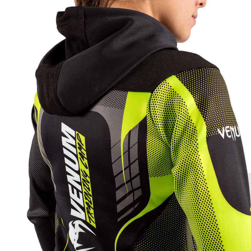 Venum Training Camp 3.0 Womens Hoodie Black-Neo Yellow