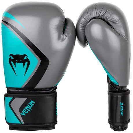 Venum Contender 2.0 Boxing Gloves Grey/Turquoise