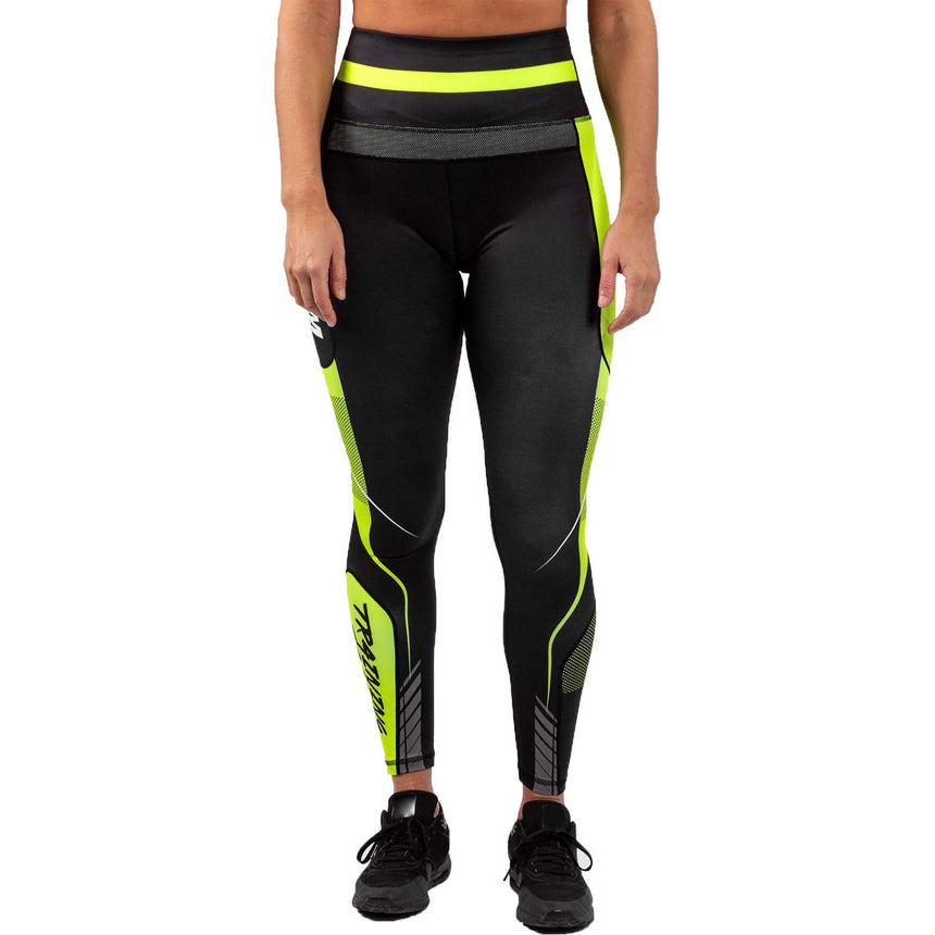 Venum Training Camp 3.0 Womens Leggings Black-Neo Yellow