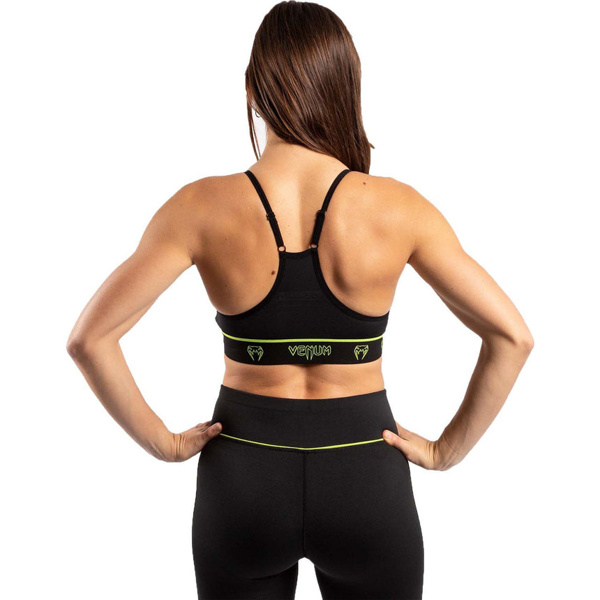 Venum Tecmo Sports Bra Black-Neo Yellow