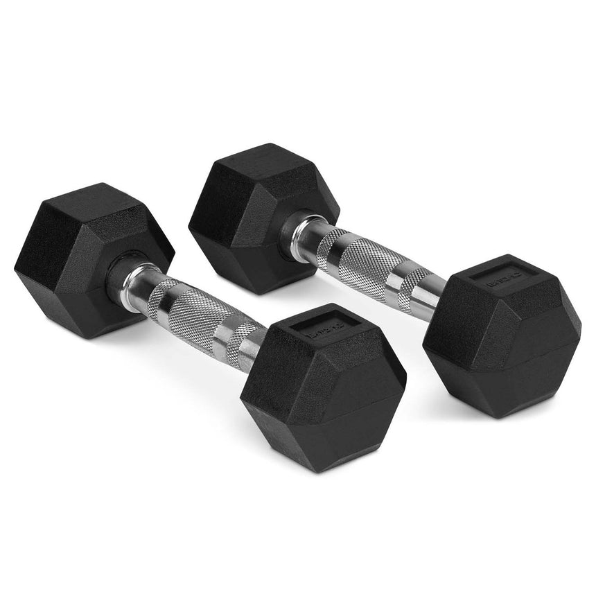 Bytomic Rubber 4kg Hexagon Dumbbell Set