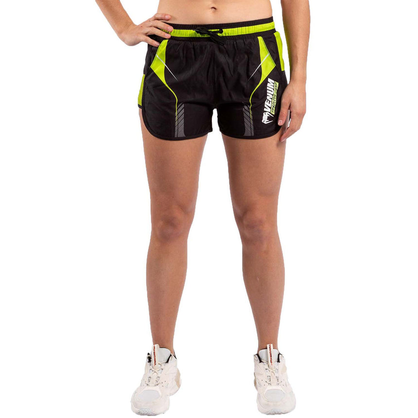 Venum Training Camp 3.0 Womens Training Shorts Black-Neo Yellow