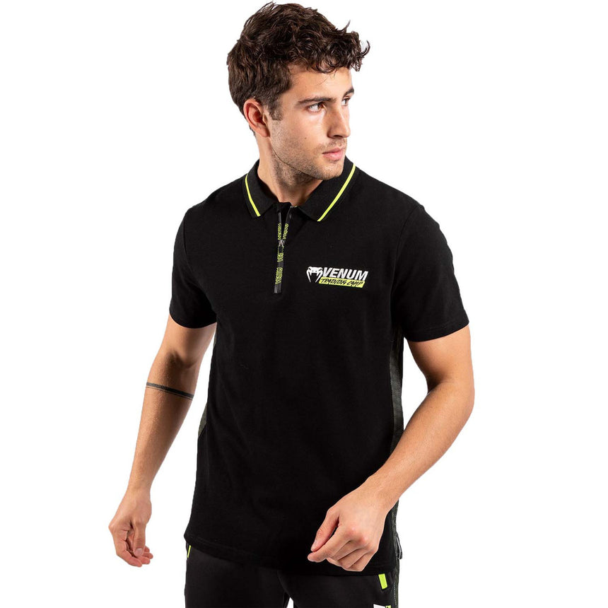 Venum Training Camp 3.0 Polo Shirt Black-Neo Yellow