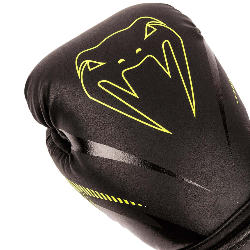 Venum Impact Boxing Gloves Black-Neo Yellow