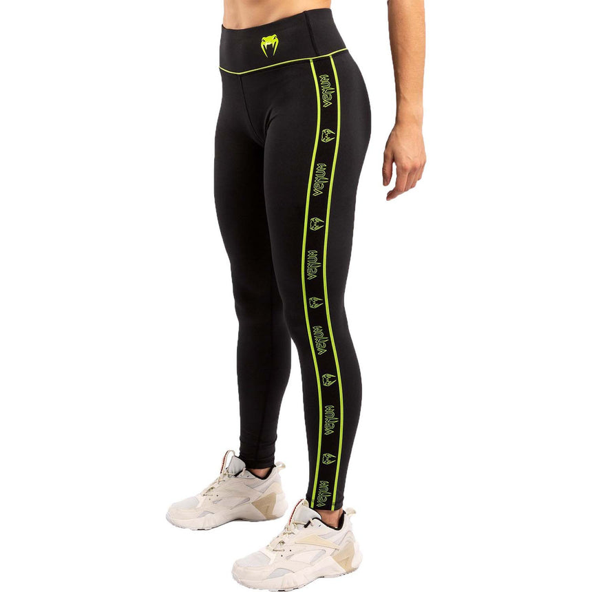 Venum Tecmo Womens Leggings Black-Neo Yellow