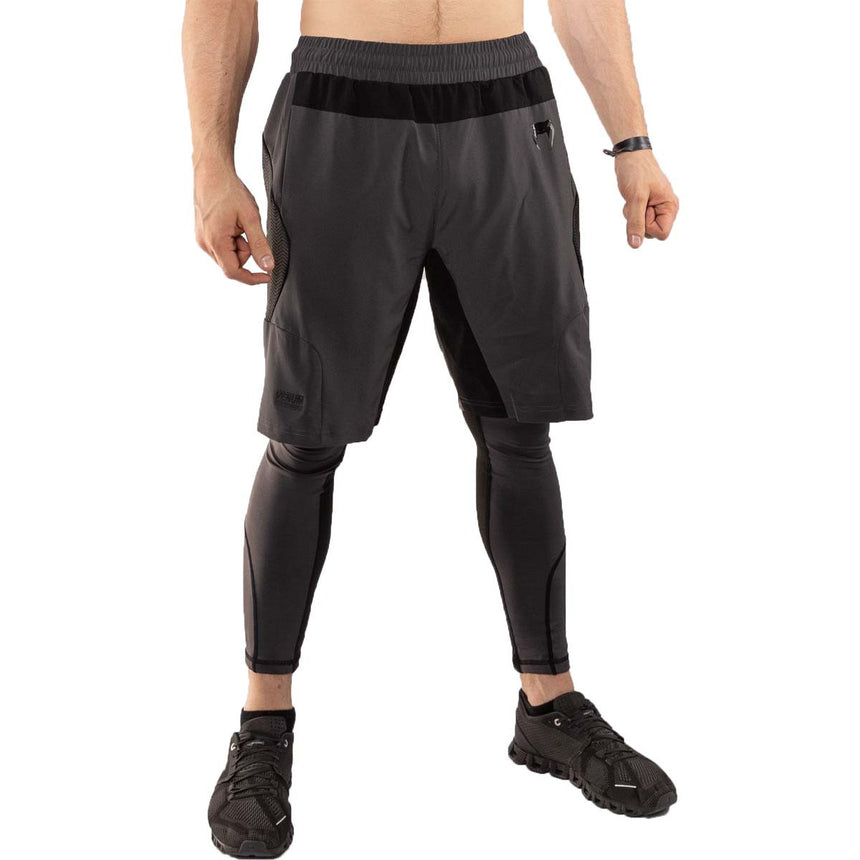Venum G-Fit Training Shorts Grey-Black