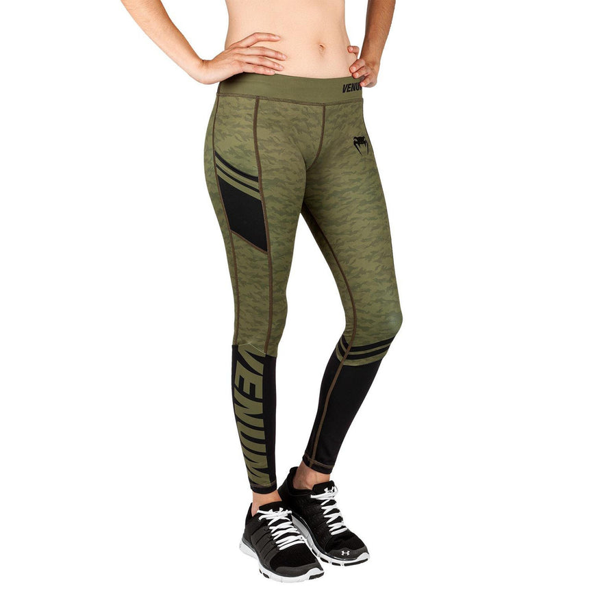 Venum Womens Power 2.0 Leggings Khaki/Black