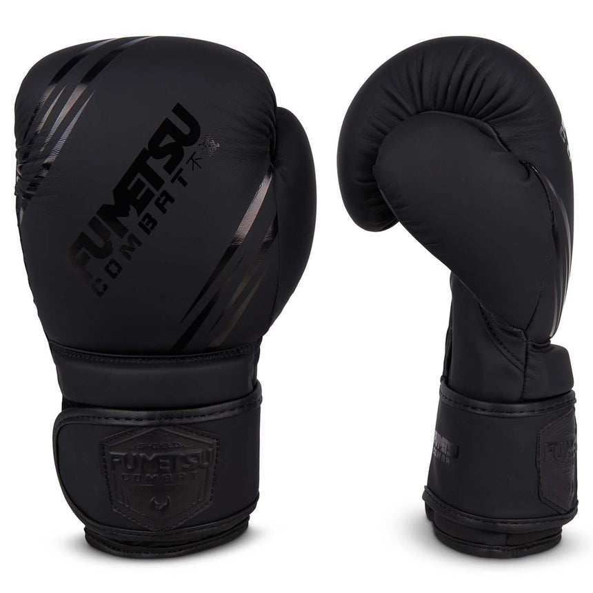 Fumetsu Shield Kids Boxing Gloves Black-Black