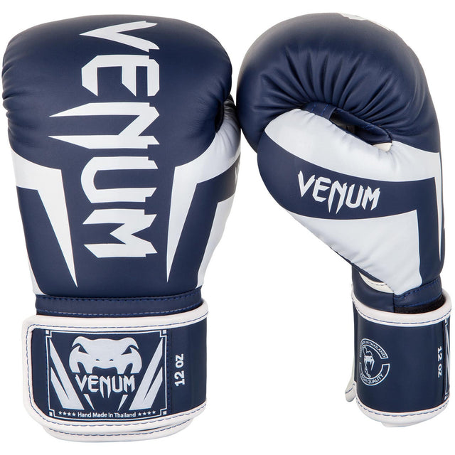 Venum Elite Boxing Gloves Navy/White