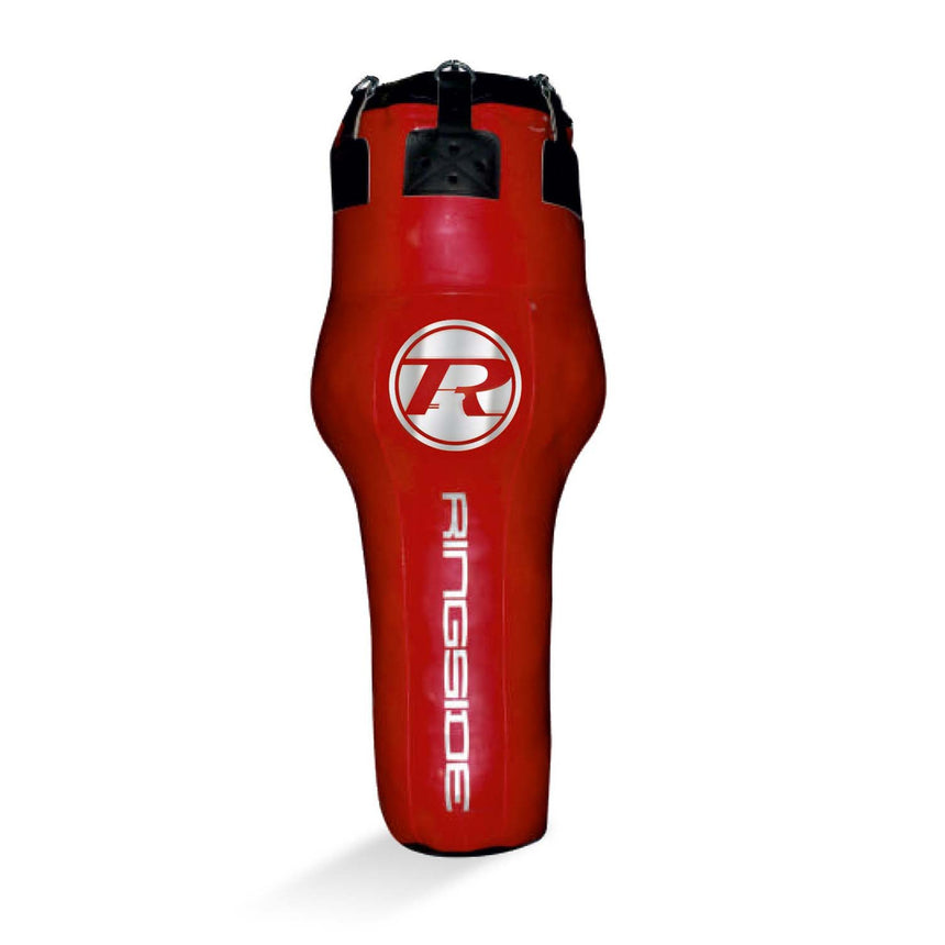 Ringside G2 Synthetic Leather Angle Punch Bag Metallic Red-Silver