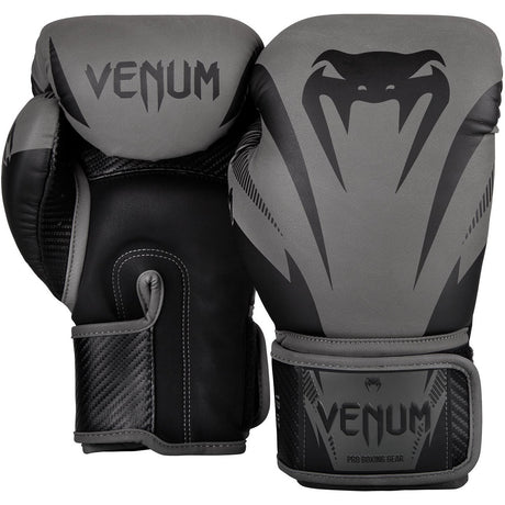 Venum Impact Boxing Gloves Grey/Black