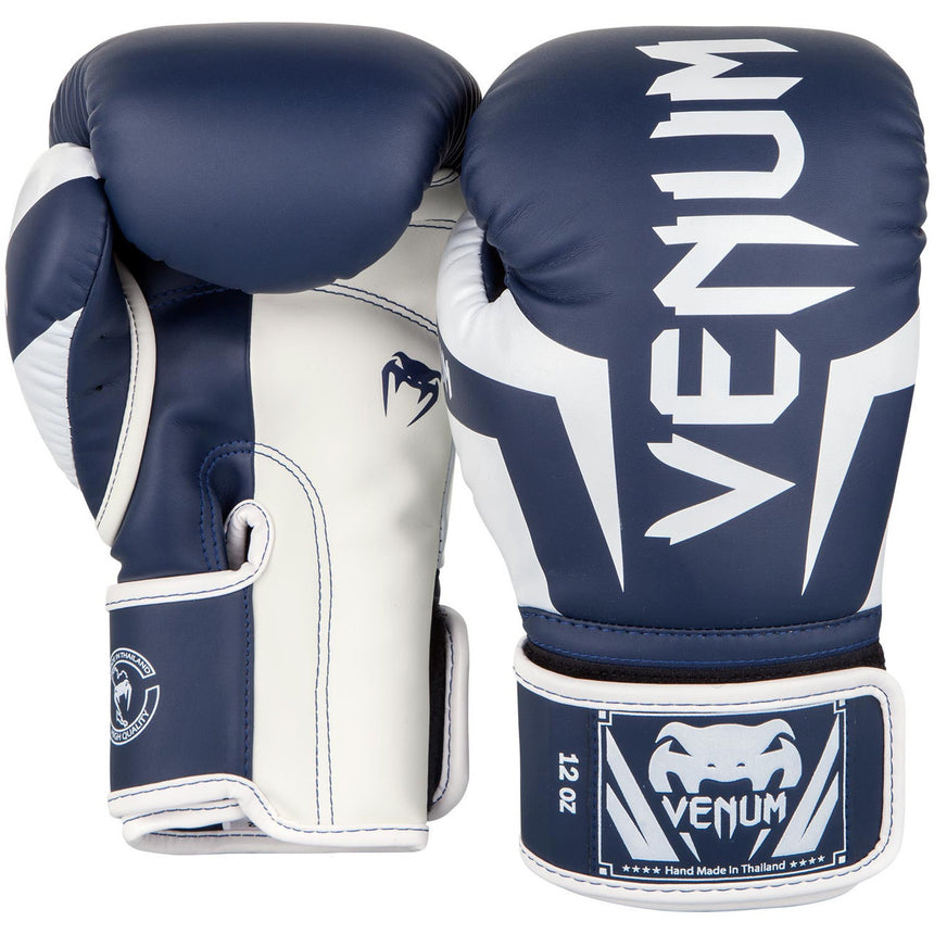 Venum Elite Boxing Gloves Navy/White