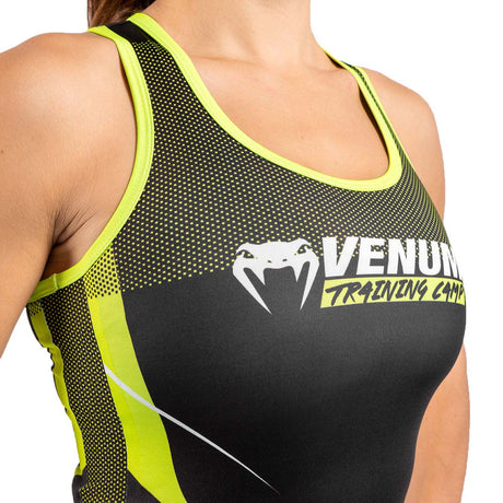 Venum Training Camp 3.0 Womens Dry Tech Tank Top Black-Neo Yellow