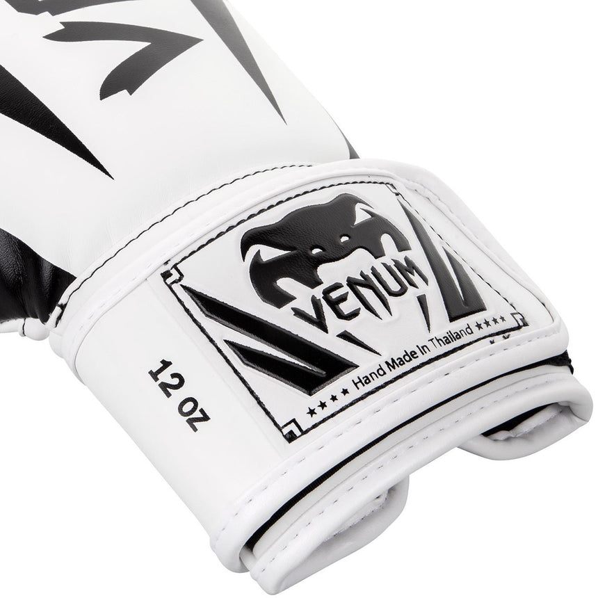 Venum Elite Boxing Gloves White-Black