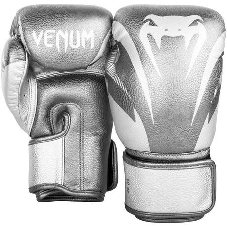 Venum Impact Boxing Gloves Silver/Silver