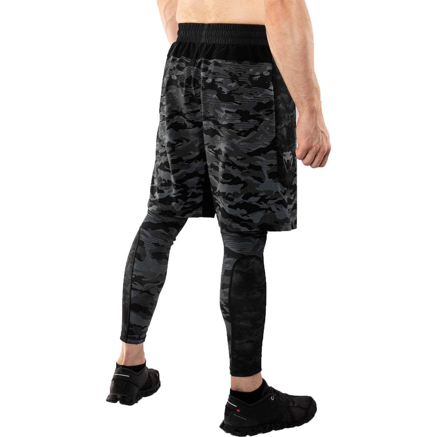 Venum Defender Dark Camo Training Shorts Black-Grey