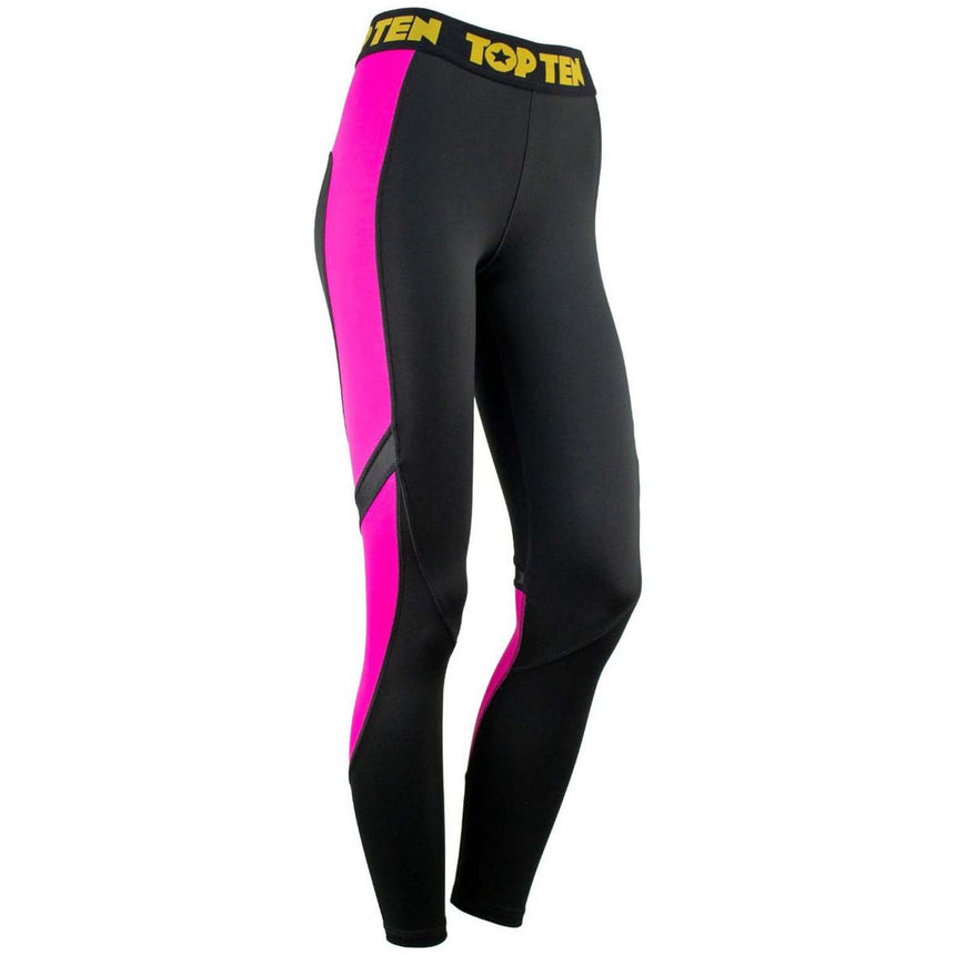 Top Ten Ladies Fitness Leggings Black-Pink