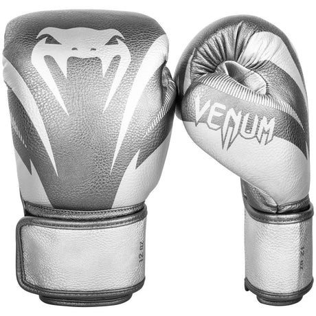 Venum Impact Boxing Gloves Silver/Silver