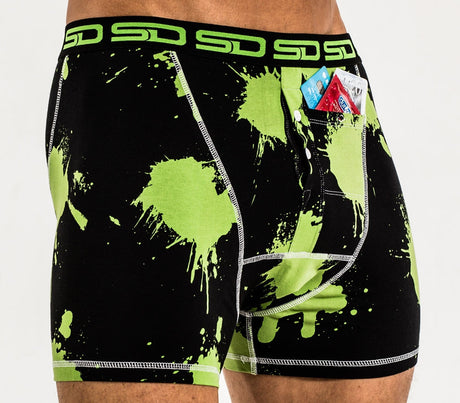 Smuggling Duds Paintball Mens Boxer Shorts Black