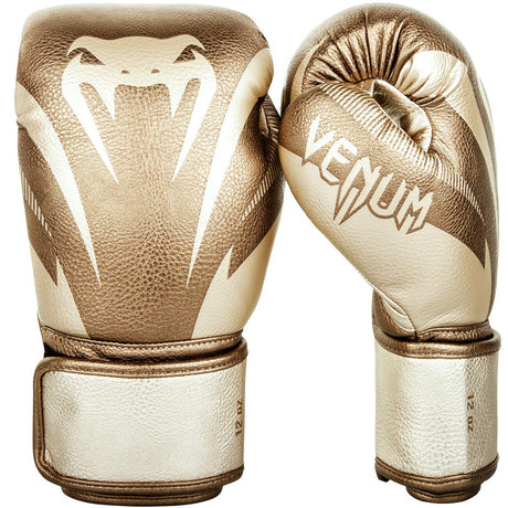 Venum Impact Boxing Gloves Gold/Gold