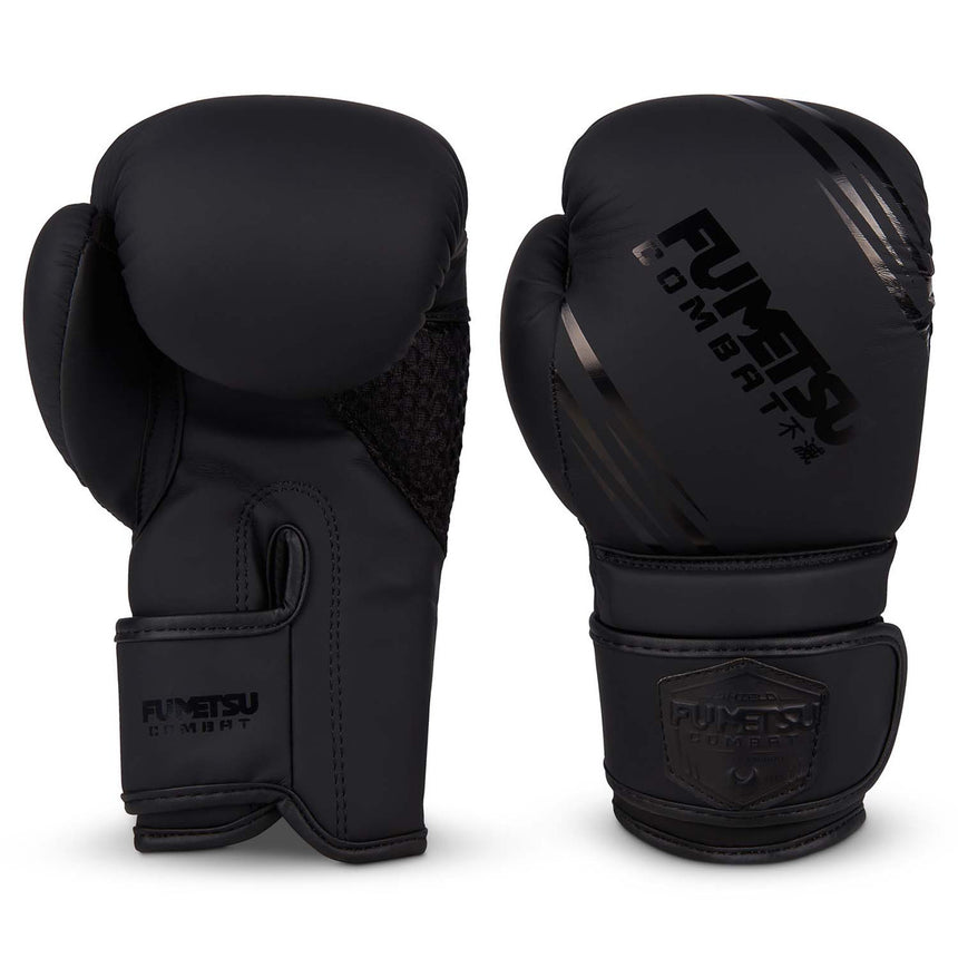 Fumetsu Shield Kids Boxing Gloves Black-Black