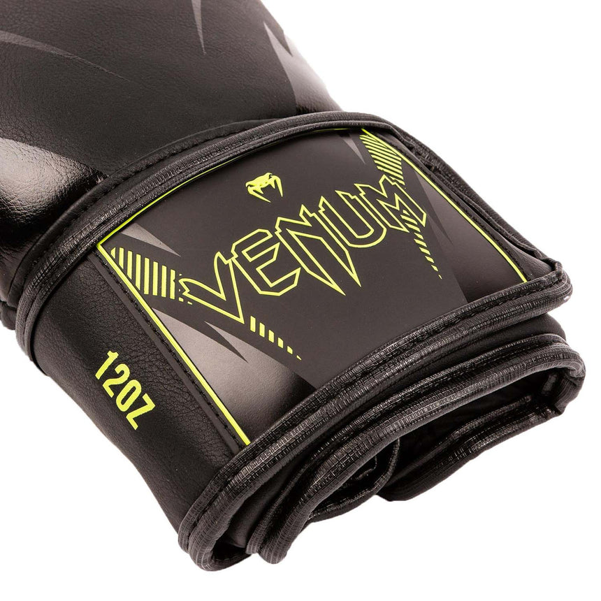 Venum Impact Boxing Gloves Black-Neo Yellow